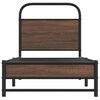vidaXL Bed Frame without Mattress 75x190 cm Brown Oak Engineered Wood