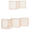vidaXL Dog Gate with Door Foldable 9 Panels 450 cm Poplar Wood
