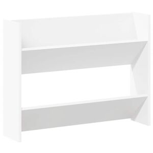 vidaXL Wall Shoe Cabinet White 80x18x60 cm Engineered Wood