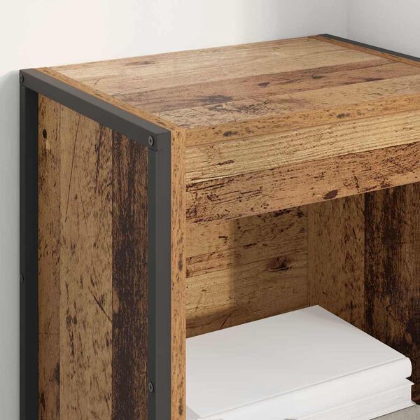 vidaXL Book Cabinet Old Wood 40 x 30 x 121 cm Engineered Wood