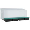 vidaXL Chicken Nesting Box 4 Compartments Wall-Mounted Galvanised Steel