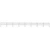 vidaXL Garden Fence with Spear Top Steel 1339x80 cm Black