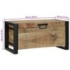 vidaXL Storage Chests Brown 60 x 30 x 30 cm Solid Mango wood