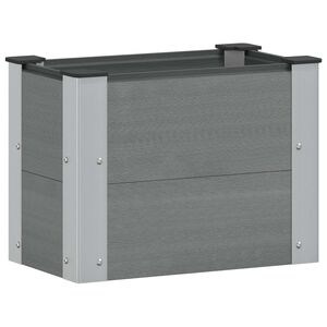vidaXL Garden Raised Bed Grey 50 x 30 x 36 cm