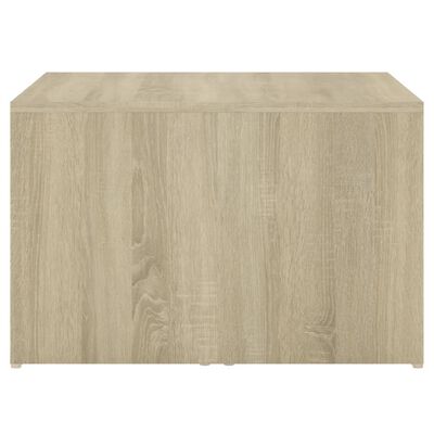 vidaXL 3 Piece Nesting Coffee Table Set Sonoma Oak 60x60x38 cm