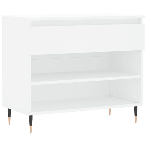 vidaXL Shoe Cabinet White 70x36x60 cm Engineered Wood