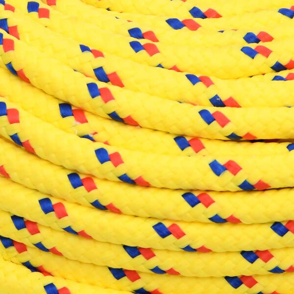 vidaXL Boat Rope Yellow 6 mm 50 m Polypropylene
