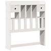 vidaXL Bookcase Bed without Mattress White 90x200 cm Solid Wood Pine