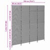 vidaXL Room Divider Folding Manual Brown 195 x 180 cm Poly Rattan
