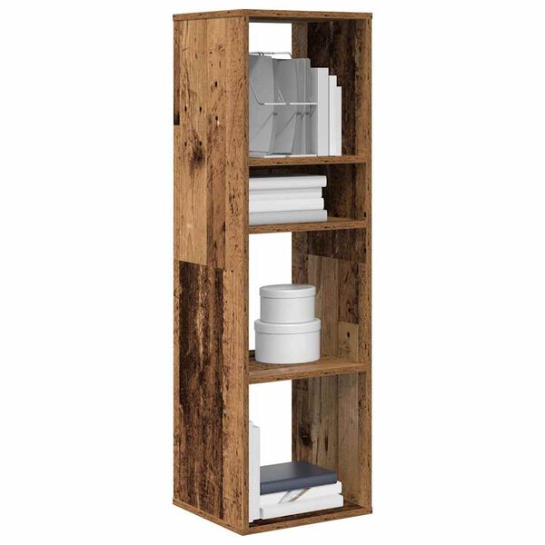 vidaXL Book Cabinet Old Wood 34x31x112 cm Engineered Wood