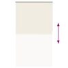 vidaXL Roller Blind Blackout Off White 140x230 cm Fabric Width 136.6 cm Polyester