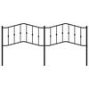 vidaXL Metal Replace Headboard Black 193 cm