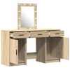 vidaXL Dressing Table with Door Brown 50 x 41 x 135 cm Engineered Wood