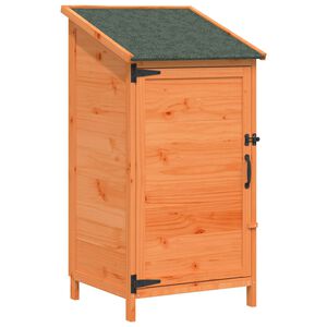 vidaXL Garden Shed with Roof Brown 59 x 56 x 113.5 cm Solid Fir Wood