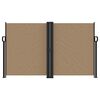vidaXL Retractable Side Awning Taupe 140x1200 cm