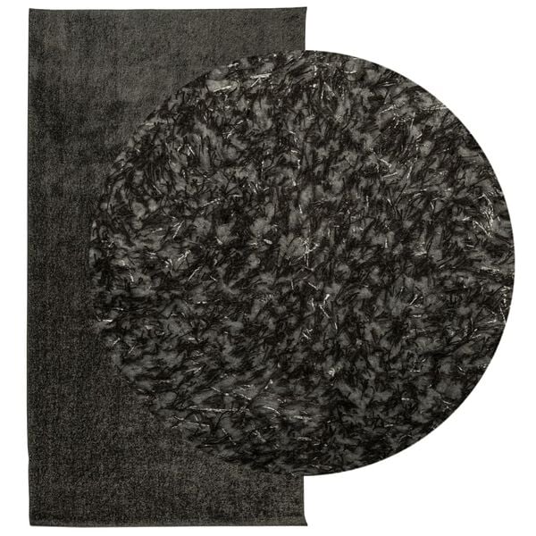 vidaXL Rug ISTAN High Pile Shiny Look Anthracite 80x150 cm
