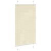 vidaXL Pleated Blind Cream 70x150 cm Fabric Width 69.4 cm Polyester