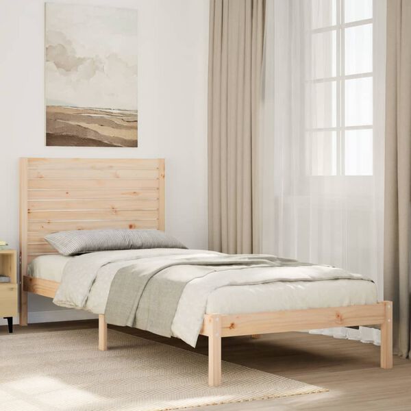 vidaXL Extra Long Bed Frame without Mattress 90x210 cm Solid Wood