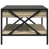 vidaXL Coffee Table with Infinity LED Sonoma Oak 70x50x38 cm