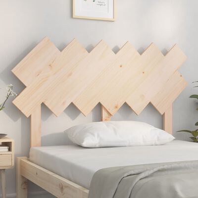 vidaXL Bed Headboard 122.5x3x80.5 cm Solid Wood Pine