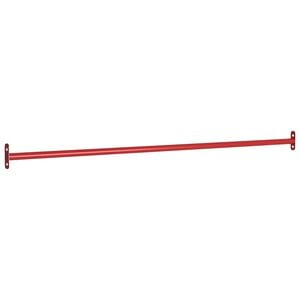 vidaXL Turning Bar | Red | Powder-coated steel | 125 cm long