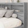 vidaXL Bookcase Bed Grey sonoma 180 x 200 cm Engineered wood