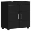 vidaXL Bathroom Cabinet Set with Storage TULUM Black 60 x 34 x 63 cm