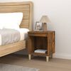 vidaXL Bedside Cabinet Smoked Oak 40x35x50 cm