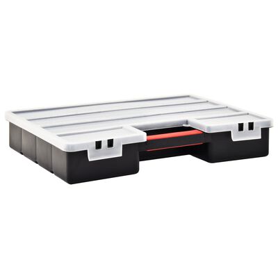 vidaXL Assortment Boxes 2 pcs with Adjustable Dividers 460x325x80 mm Plastic