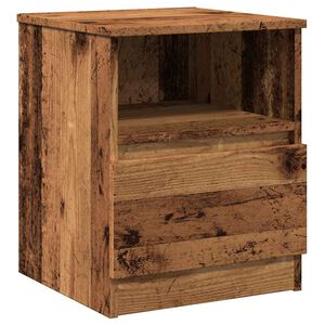 vidaXL Bedside Cabinet Old Wood 40x40x50 cm Engineered Wood