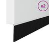 vidaXL Self-adhesive Door Brush Seals 2 pcs White 100 cm