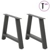 vidaXL Coffee Table Legs A-Shaped 2 pcs Anthracite&nbsp;70x(42-43) cm Steel