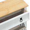 vidaXL Shoe Cabinet Corona White 99 x 32 x 138 cm Solid Pine Wood