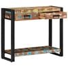 vidaXL Console Table Multicolour 90 x 33 x 75 cm Solid Reclaim Wood