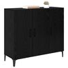 vidaXL Sideboard Black oak 34 x 90 x 80 cm Engineered wood