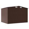 vidaXL Garden Storage Shed Brown 257x205x178 cm Steel