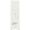 vidaXL Umbrella Stand White 15.5 x 15.5 x 49 cm Metal