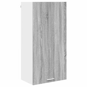 vidaXL Hanging Cabinet Grey Sonoma and White 50 x 31 x 100 cm