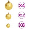 vidaXL 100 Piece Christmas Ball Set 3/4/6 cm Brown/Bronze/Gold