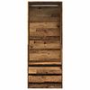 vidaXL Wardrobe Old Wood 80x50x200 cm Engineered Wood