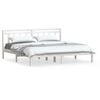 vidaXL Bed Frame without Mattress White Super King Solid Wood
