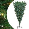vidaXL Upside-down Artificial Pre-lit Christmas Tree with Ball Set