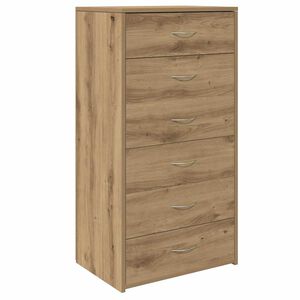 vidaXL Sideboard with 6 Drawers Artisan Oak 50x34x96cm Engineered Wood