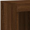 vidaXL Sideboard with LED Lights Brown Oak 81x37x100 cm