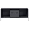 vidaXL Coffee Table Anthracite 101.5x50x43.5 cm Cold-rolled Steel