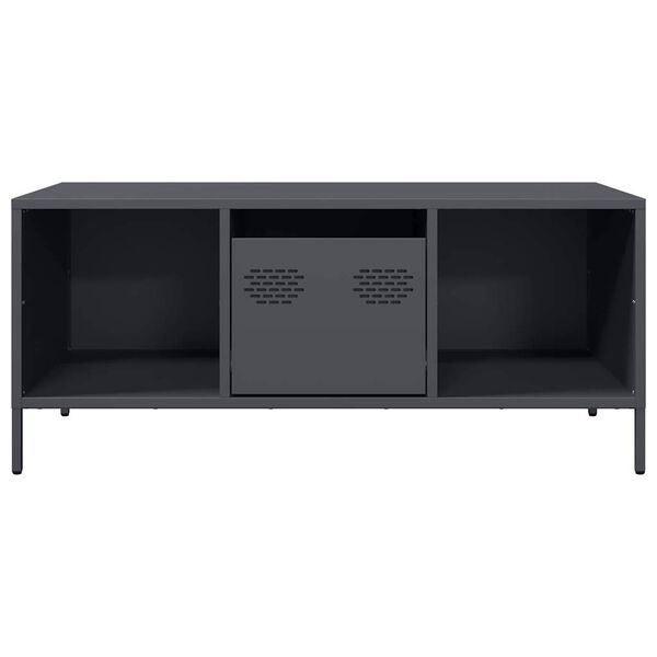 vidaXL Coffee Table Anthracite 101.5x50x43.5 cm Cold-rolled Steel
