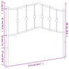 vidaXL Metal Replace Headboard White 107 cm
