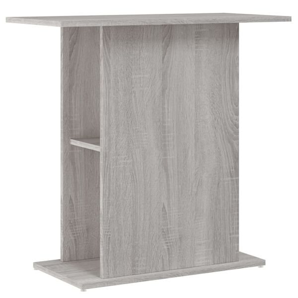 vidaXL Aquarium Stand Grey Sonoma 75x36x72.5 cm Engineered Wood