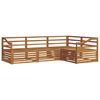 vidaXL Outdoor Sofa Set 4 pcs Natural Solid Acacia Wood