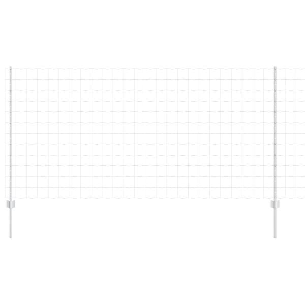 vidaXL Fence and Post Silver 1.2 x 25 m Steel